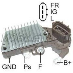Resim Mobiletron 12v Alternatör Konjektör Nıppon Denso Tipi (3 FİŞ OVAL SOKET) (FR IG L) 