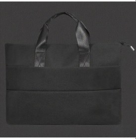 Resim Geeksen 15.6 İnç'e Kadar Bilgisayar İçin Siyah Polyester Notebook Çantası - Hafif, Su Geçirmez, Dayanıklı Kollü Ve Farklı Cepleli Siyah 