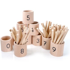 Resim BALATOYZ Montessori Sayı Çubukları ve Kaseler 