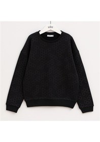 Resim Wanex Erkek Çocuk Uzun Kol Kalın Sweatshirt - 16217 Siyah 