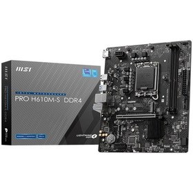 Resim Msı Pro H610m-s Ddr4 3200mhz Matx 1700p 
