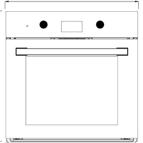 Resim Kumtel Digital Plus Siyah Ankastre Fırın 15 Prog. B66-SF3(DDT) 