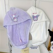 Resim Sanrio Curoly Yumuşak Havlu - Sevimli Karakter Tasarımı ile Mor Mikrofiber Banyo ve Saç Havlusu, Hafif ve Taşınabilir, Seyahat ve Hediye için İdeal, Paraben-Free, Seyahat Havlusu | Eğlenceli Tasarım | Mikrofiber Havlu 