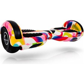 Resim Elektrikli Kaykay Hoverboard Bluetooth Hoparlörlü RS-S5 Rainbow Mix Grafiti 