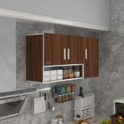 Resim Kenzlife hazır mutfak mirena22 cvz 060*120*22 mutfak banyo dolabı kapaklı raflı 