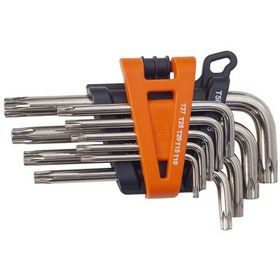 Resim RETTA RAT-7009 ALYAN TAKIMI 9 PARÇA DELİKLİ TORX KISA 