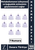 Resim Yüksek Kaliteli Metabolizma Etkili Vakumlu Hacamat Kupası 7 Numara 100 Adet 