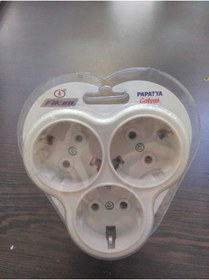 Resim Akım Beyaz Golyat Üçlü Grup Priz 