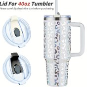 Resim 1 adet/2 adet WATERSY Plastik Malzeme Sızdırmaz 2'si 1 Arada Pipet Kapağı, Beyaz/Siyah, Vidalanabilir, Düz İçme, Takılabilir Pipetli, 40oz Saplı Bardak, 40 Buz Kovası Bardak, Ofis, Kamp, Kapalı Alan, Noel, Şükran Günü, Sevgililer Günü, Baba Günü, Anneler Günü 