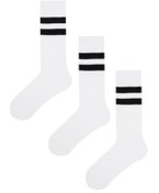 Resim MEM SOCKS 3lü Çizgili Çocuk Dizaltı Çorap 