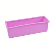 Resim 1 adet Silikon Sabun Kalıbı, 1200 gram/42,33 ons, Dikdörtgen Toast Ekme Kalıbı Tasarımı, Dayanıklı El Yapımı Sabun Yapımı Kalıbı, Temizlenmesi Kolay, DIY El Sanatları Projeleri İçin, Pişirme Kalıpları | Dikdörtgen Kalıp | Dayanıklı Silikon 