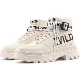 Resim Belt Kadın Bot - Krem 001 