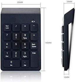 Resim Alfalink AL-2021 USB Numpad Keypad Kablosuz Numerik Klavye USB Numaratör Tuş Takımı 