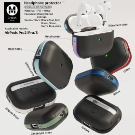 Resim Lowell Home Ieg Movenchy Airpods Pro 2 (2.nesil) Mo-A8 Armor Kılıf - Sierra Blue LWLRSHM-76W5 