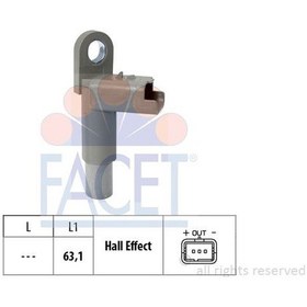 Resim Facet 9.0463 Eksantrık Mıl Sensoru C1 C2 C3 Xsara Nemo P107 P206 P307 P206+ T3e Plus P207 P1007 Bıpper 1,4hdı Dv4td / 