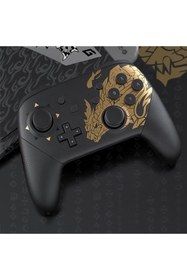 Resim Dobe Nintendo Switch PRO Monster Hunter Rise Gold Controller Gamepad 