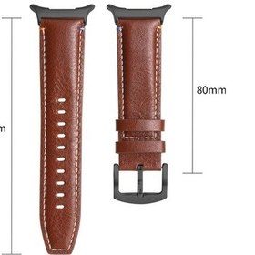 Resim Qyouth Yedek Watch Uyumlu Ultra Samsung Saat Kayış Kahve Horse Hakiki Gerçek Deri Dana Crazy Bandı 47mm 