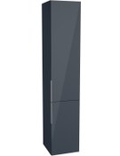 Resim VitrA Quadrum 66194 Boy Dolabı, 35 Cm, Antrasit / Sağ 