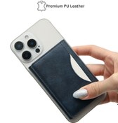 Resim MagSafe Özellikli Lacivert Manyetik Kartlık Cüzdan 5 Bölmeli 