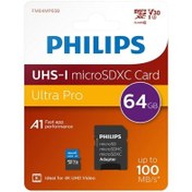 Resim Philips 64gb Micro Sdxc Kart Class10 Uhs-ı U3 Adap. Fm64mp65b/00 
