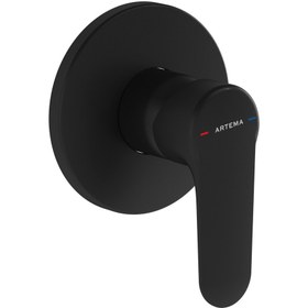 Resim VitrA Artema Root Round A4272836 Ankastre Duş Bataryası, Sıva Üstü Grubu, Mat Siyah 