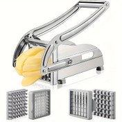 Resim Paslanmaz Çelik Çok Fonksiyonlu Sebze ve Meyve Dilimleyici - Patates, Soğan, Havuç vb. için Dayanıklı Mutfak Aleti - BBQ ve Açık Hava Pişirme için İdeal 