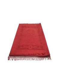 Resim Peluş Seccade Bordo Bordo 