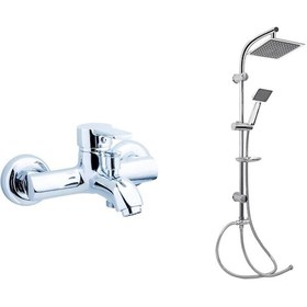 Resim Gms Zirve Banyo Duş Bataryası ve Karine Yağmurlama Tepe Duş Takım 