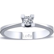 Resim Lova E Renk 0,18 Karat Pırlanta Tektaş Yüzük - 1070116 