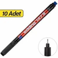 Resim Edding 147S Asetat Kalemi Silgili S Uç - Siyah x 10 Adet (Kutu) 