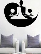 Resim Ogec Worx Yoga Yapan Kız Yoga Köşesi Duvar özel yeni sticker Yapıştırma (Su Ve Nemden Etkilenmez) 