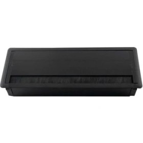 Resim Dizaynaks Mat Siyah Fırçalı Alüminyum Kablo Kanal Kapağı 10.1200/30 