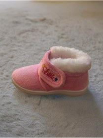 Resim Gezer Pembe içi Kürklü Yumuşacık Kışlık Ev Pandufu 