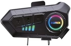 Resim Sunix 1000 Mah IPX6 Su Geçirmez V5.3 Intercom Motosiklet Kask Kulaklığı NTR-101 