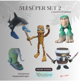 Resim Tung Tung Tung Sahur Karakterleri 5'li Set 2 