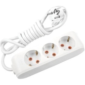 Resim Viko 3'lü Grup Priz Uzatma 5 Metre - Beyaz Çocuk Korumalı -1165 