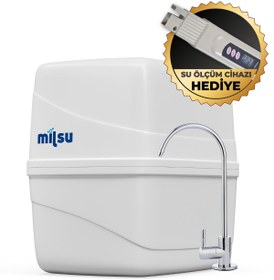 Resim Mil Su Arıtma Cihazı 13 Aşamalı 80 GPD Membranlı Mineral Ve Detoks Filtreli Çelik Tanklı (DNP13-M-S) 