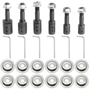 Resim Suntek Tel Fırça Tekerleği Saç Için 6 Adet Parlatma Biyel 