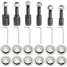 Resim Suntek Tel Fırça Tekerleği Saç Için 6 Adet Parlatma Biyel 