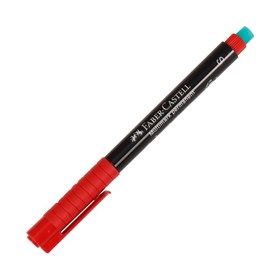 Resim Faber Castell 1523 Asetat Kalemi Silgili S Uç - Kırmızı 