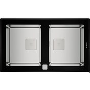 Resim Teka Diamond Rs15 2B 86 (Wst Black) Tek Hazne Ve Tek Damlalıklı Cam Eviye - Tek Hazne Ve Tek Damlalıklı Cam Eviye - 115030017 
