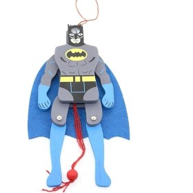 Resim Ahşap Sallanan Batman Figürü 