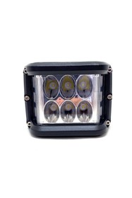 Resim Oto Aksesuarcım Off Road Led Projektör Çalışma Sis Lambası Beyaz 3 Modlu Beyaz Flashlı 12 Ledli ONP0524 