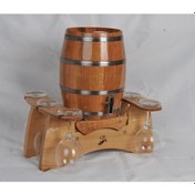 Resim Masifart Bardaklı fıçı stant Şarap-Kokteyl Servisi 5 Lt. 