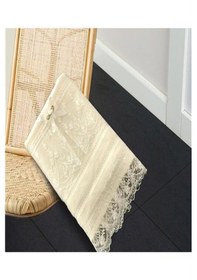 Resim More Home Çeğizli % 100 Pamuk 1 Adet El Yüz Havlusu Ebat 50 9 Krem 