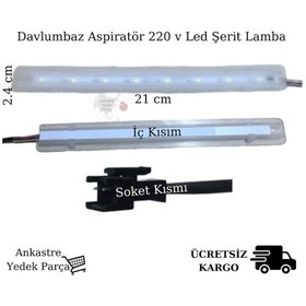 Resim Davlumbaz - Aspiratör Led Aydınlatma Şerit Lanova Çetintaş Alveus Uyumlu - 403380324 