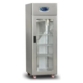 Resim Dampak Tek Cam Kapılı Dik Tip Buzdolabı 600 Litre 304 Çelik 