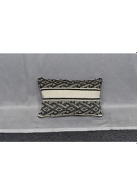 Resim Zehra Abla Halı Yeni El Dokuma Dekoratif Lumbar Kilim Kırlent Yastık Kılıfı 6573 Çok Renkli 