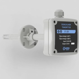 Resim Normadia Kanal Tipi Sıcaklık Nem Transmitteri 0-10 V, 0-50°c, Yüksek Hassasiyet 