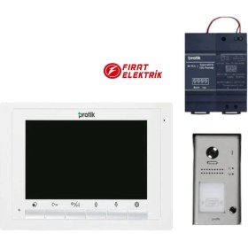 Resim Pratikkart Villa Tipi 7'' Görüntülü Diafon Sistemi 1 Daire 